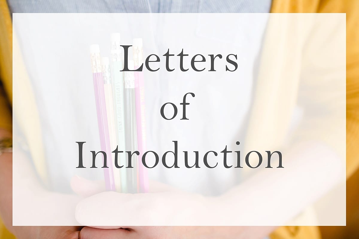 Letters of Introduction when moving a business